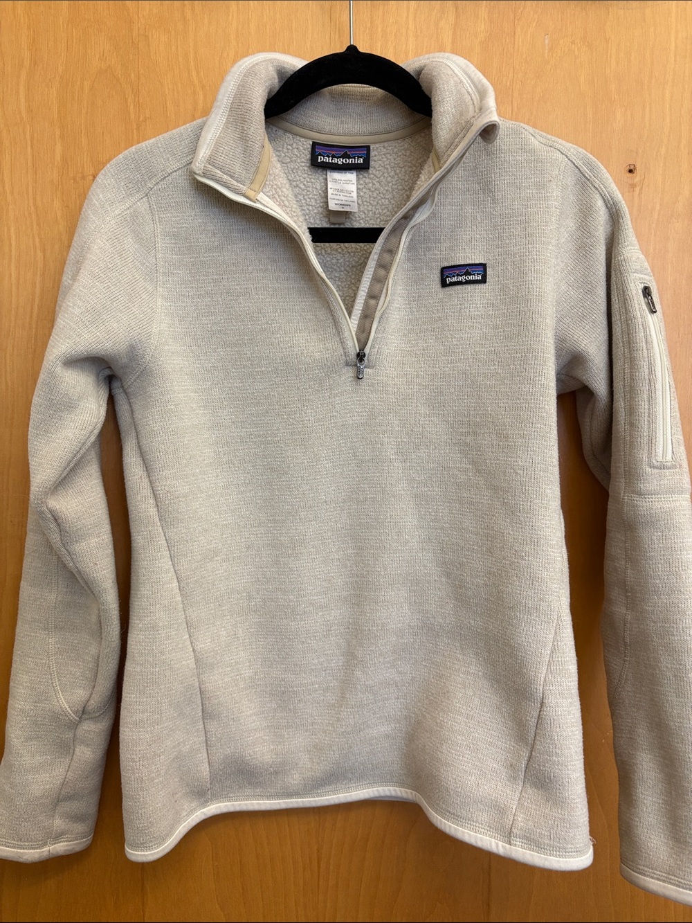Patagonia Women’s Quarter-Zip Fleece Pullover - Light Beige